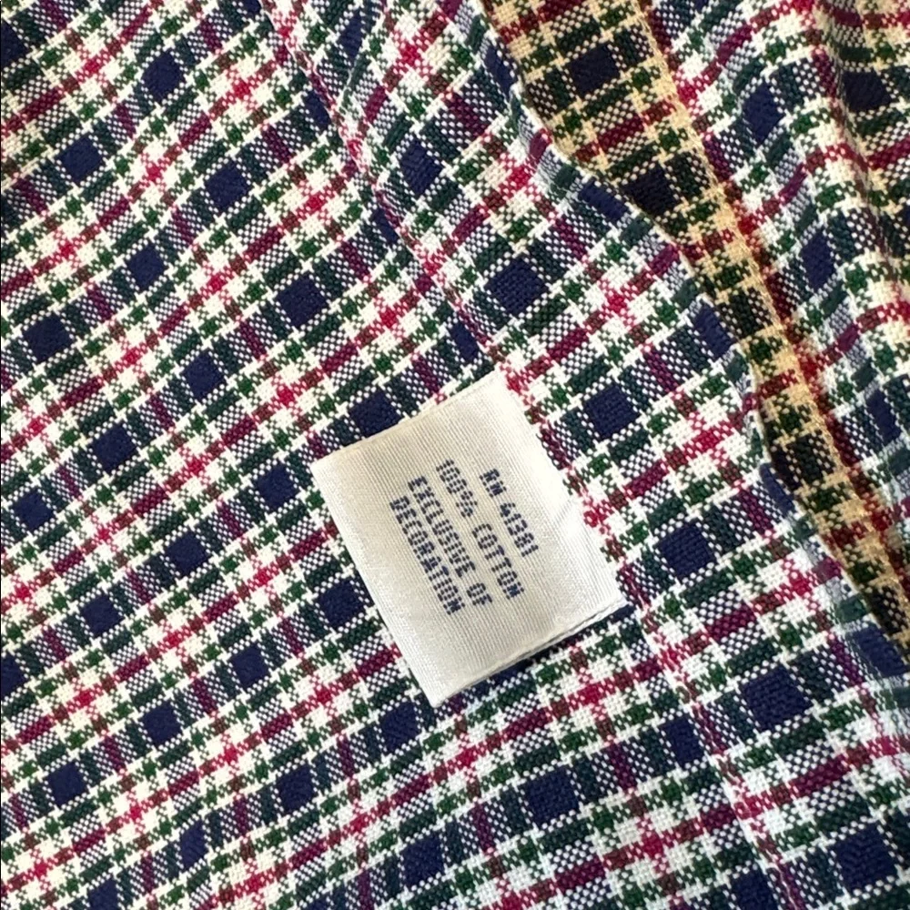 Polo Ralph Lauren mens 2XLT Tall blue purple check plaid button up oxford shirt